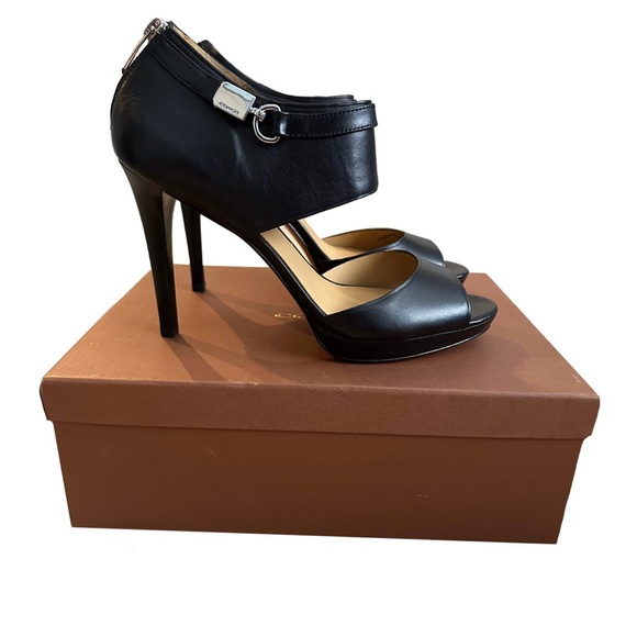 Coach Black Heels Size 9.5 (Brand New) - Picture 1 of 6